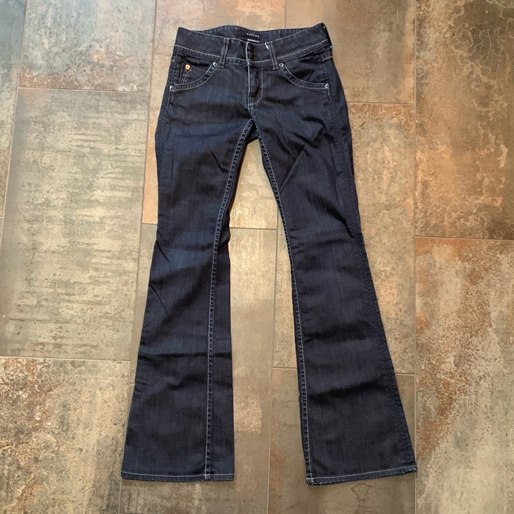 Hudson dark wash flare jeans